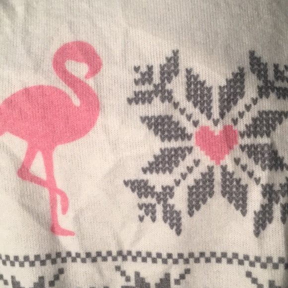 PJ Salvage Holiday Flamingo Long Sleeve Pajama Top - Picture 5 of 7